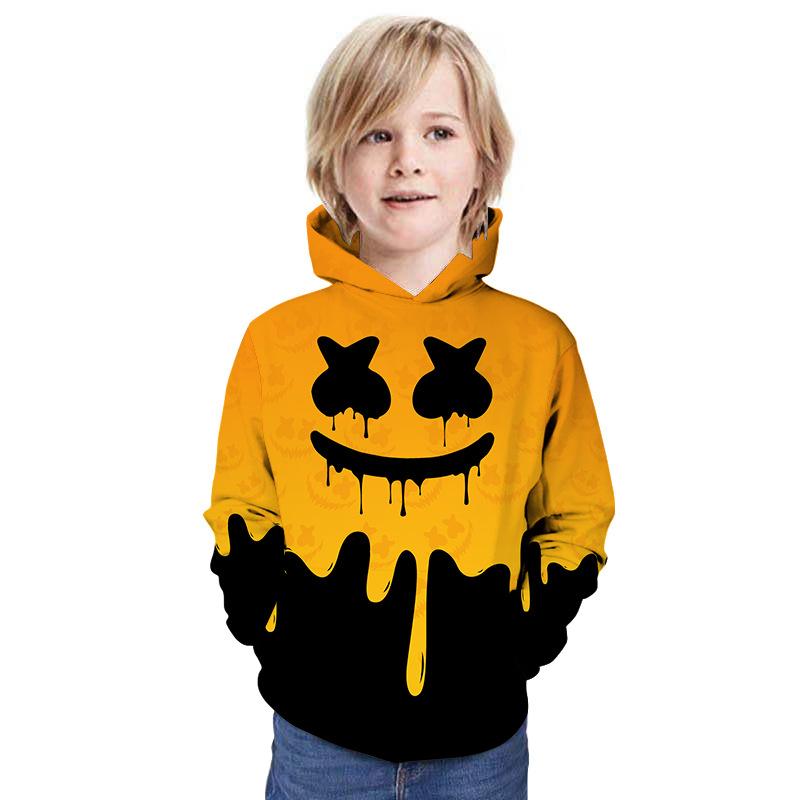 Children Kid 3D Print Halloween Pattern Hoodie