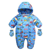 Newborn Baby Cotton-padded Winter Warm Thicken Jumpsuit Romper