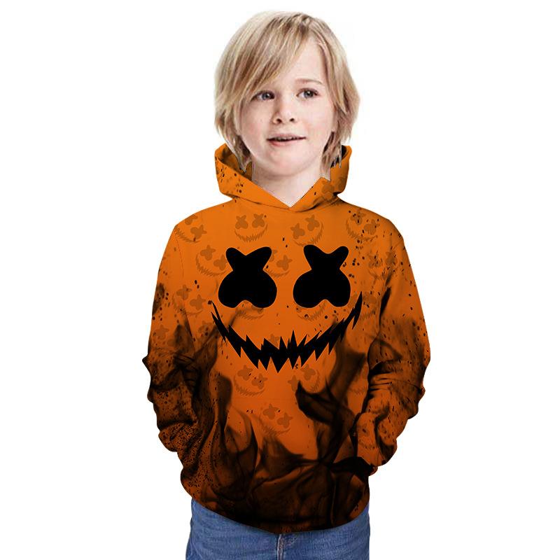 Children Kid 3D Print Halloween Pattern Hoodie