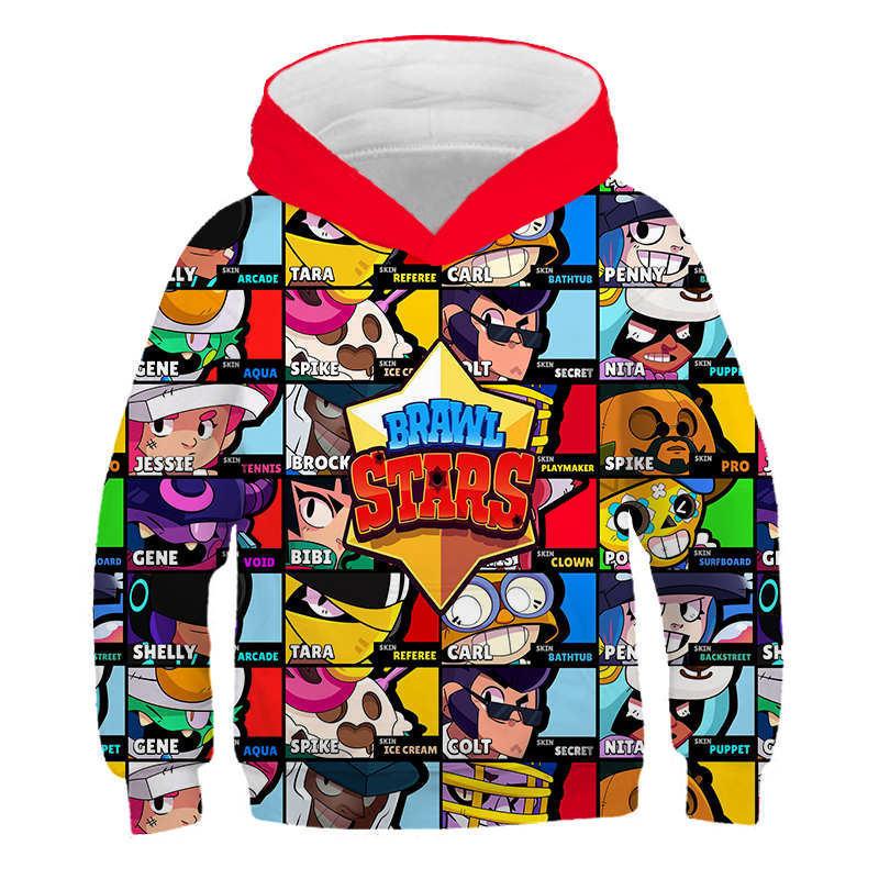 Children Kid Teens 3D Wilderness Brawl Fighting Crew Neck Hoodie - MomyMall