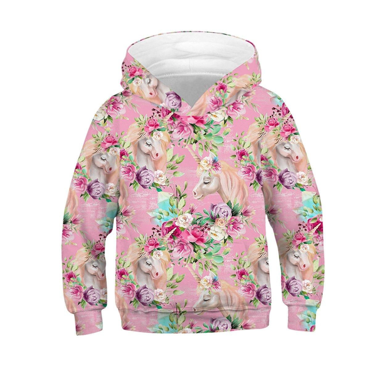 Kid Boy Girl 3D Printed Fashion Long Sleeve Autumn Hoodie - MomyMall Type10 / 5-6 Years