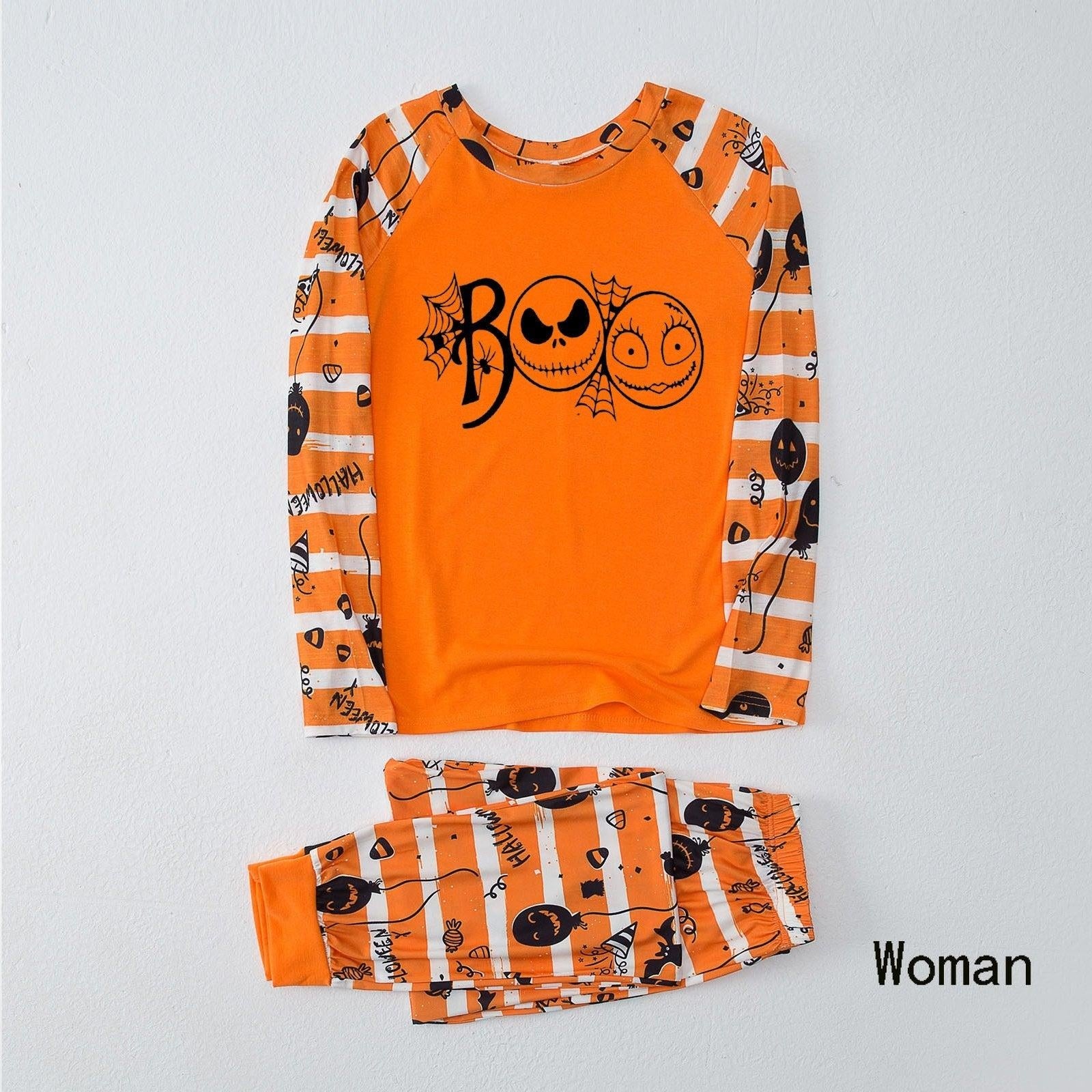 Family Matching Halloween Print Set Parent-child Pajamas - MomyMall