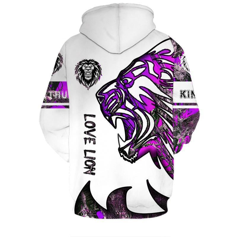 Children Kid 3D Print Animal Lion Hoodie - MomyMall