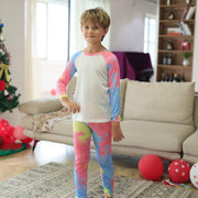Family Matching Parent-child Christmas Tie-dye Suit Pajamas - MomyMall