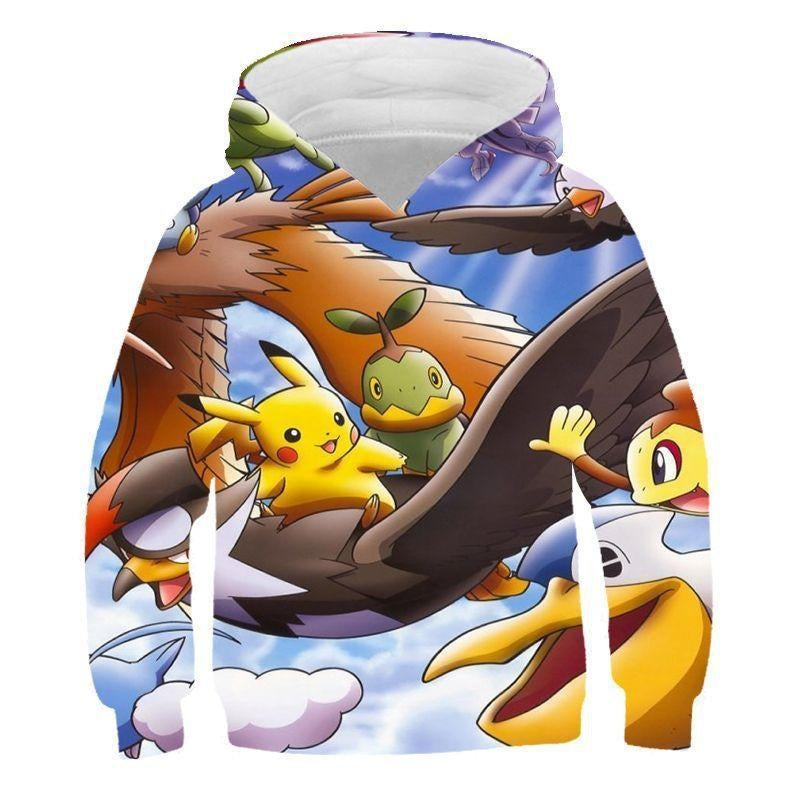 Children Kid Pikachu 3D Print Casual Hoodie