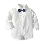 Gentleman Suit Baby Boy Set Formal Striped 3 Pcs - MomyMall