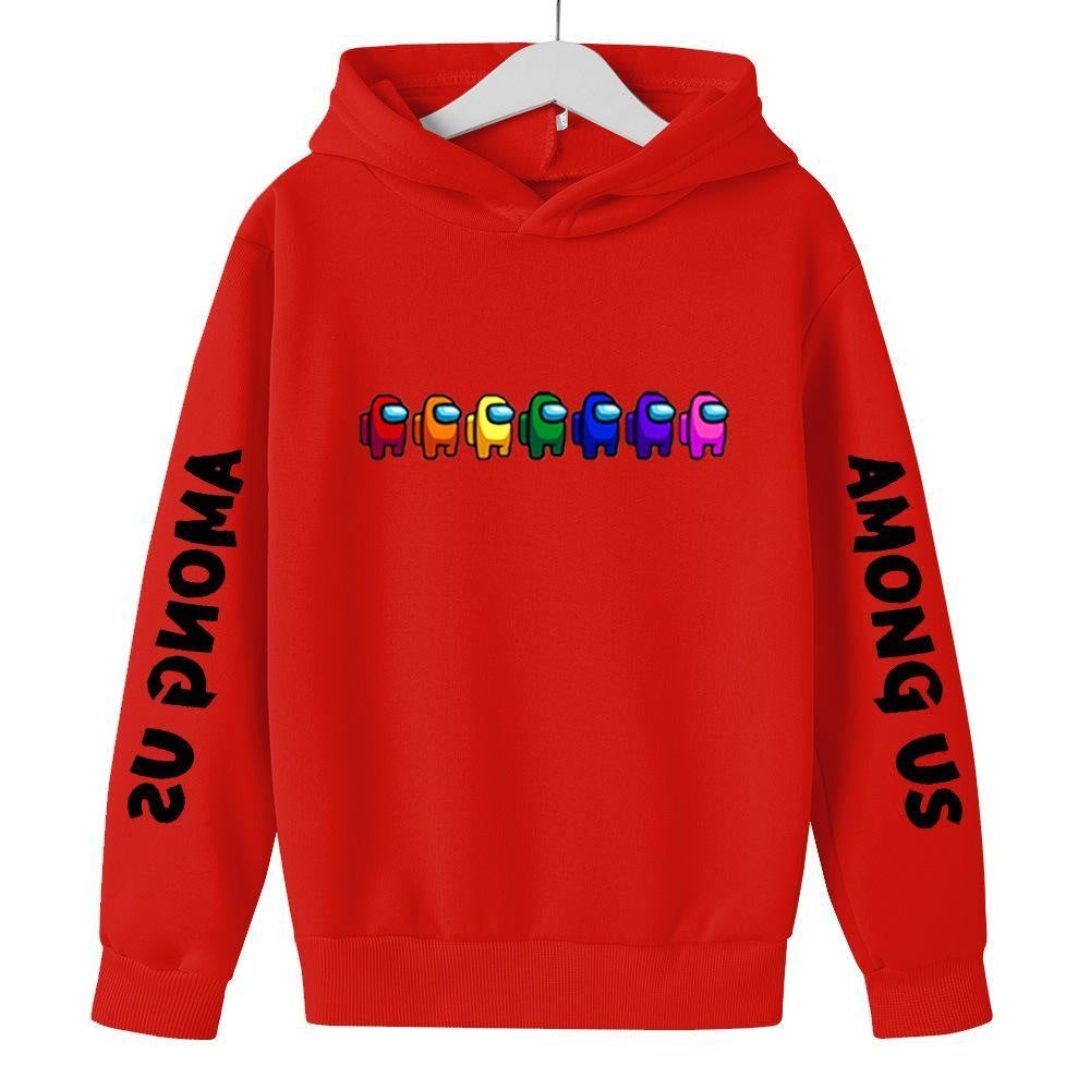 Kids Girl Boy Among US Peripheral Printed Hoodie - MomyMall