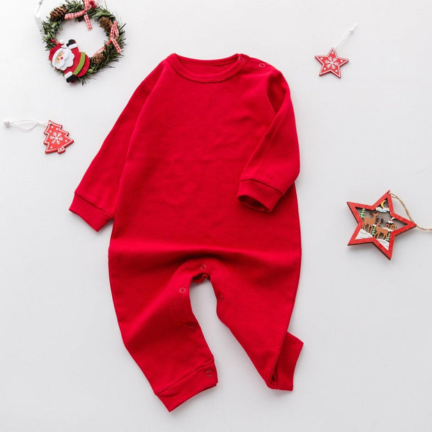 Family Matching Christmas Parent-child Pajamas Suits Mom Dad Kids Set
