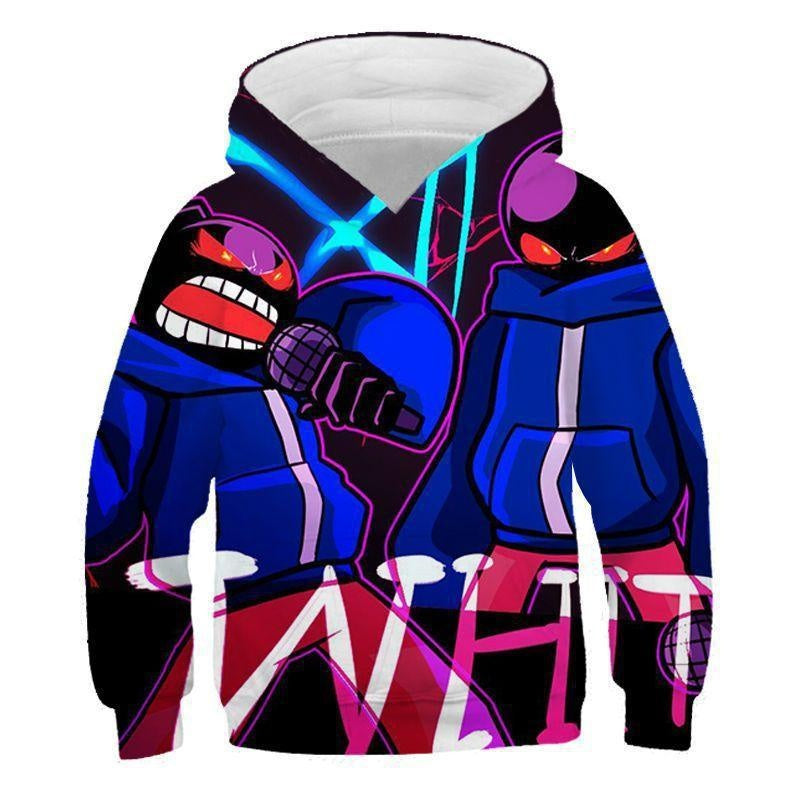 Kid Printed Friday Night Funkin Whitty 3D Print Hoodie - MomyMall