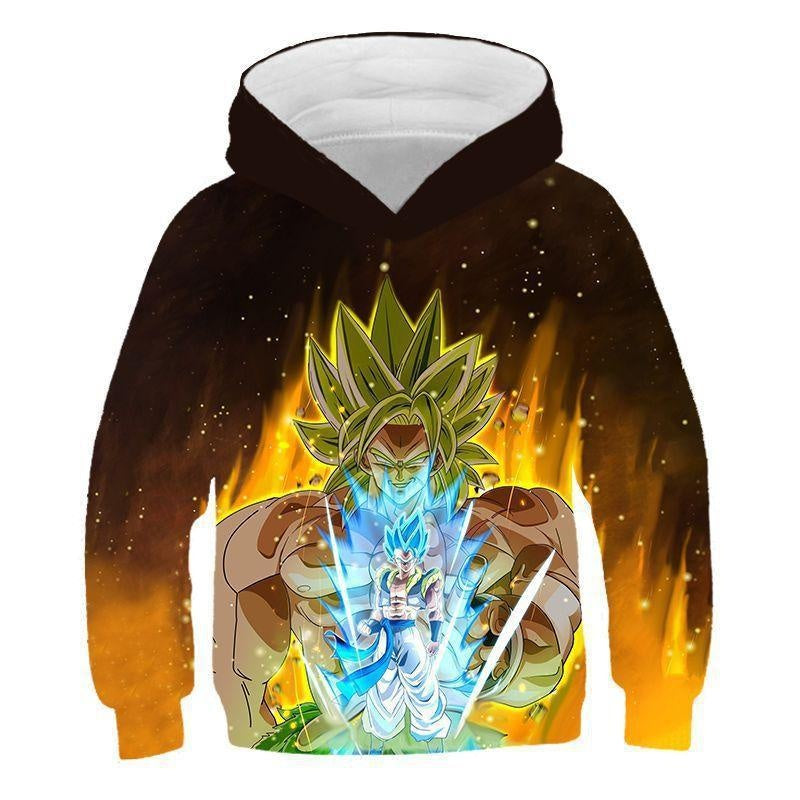 Super Kid Boy Dragon Ball Long Sleeve Hoodie - MomyMall