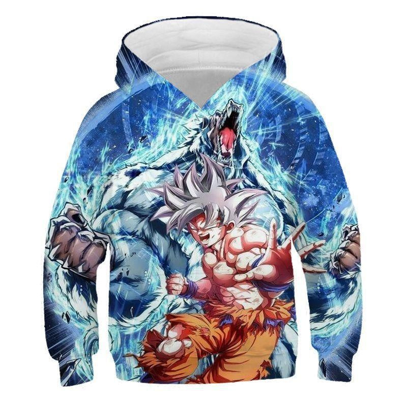 Super Kid Boy Dragon Ball Long Sleeve Hoodie - MomyMall