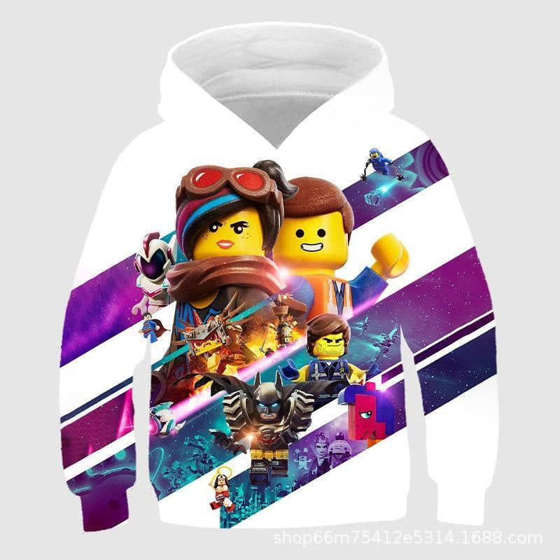 Children Kid 3D Cartoon Print Casual Pullover Hoodie - MomyMall