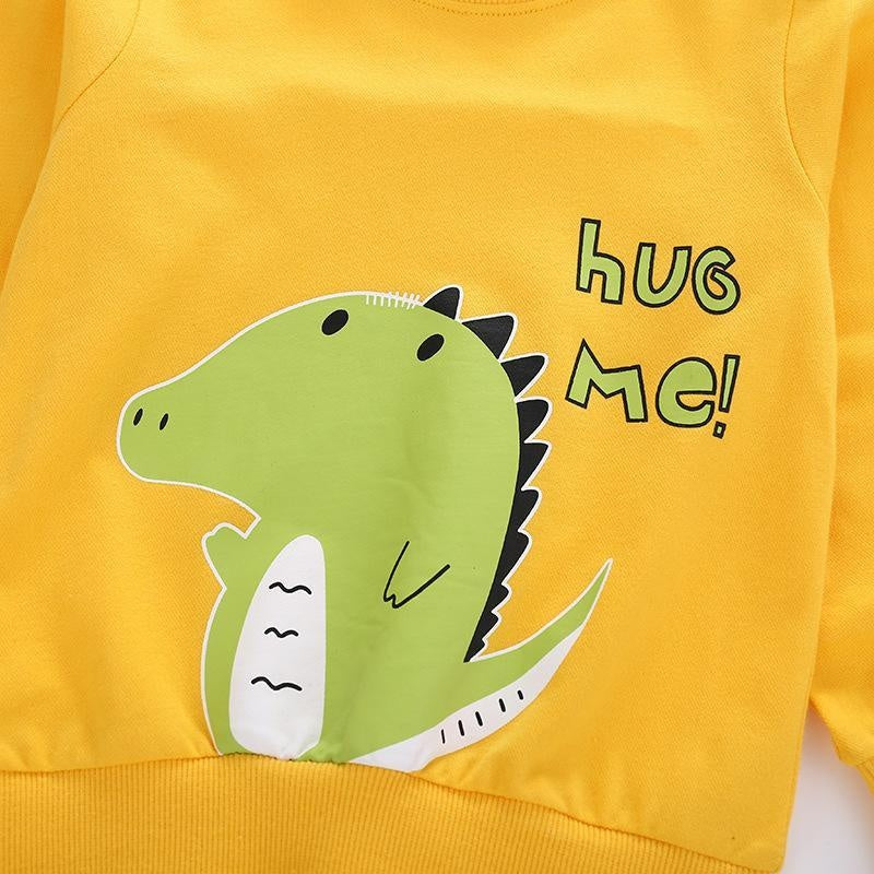 Boy Cartoon Spring Autumn Cartoon Sweatshirt