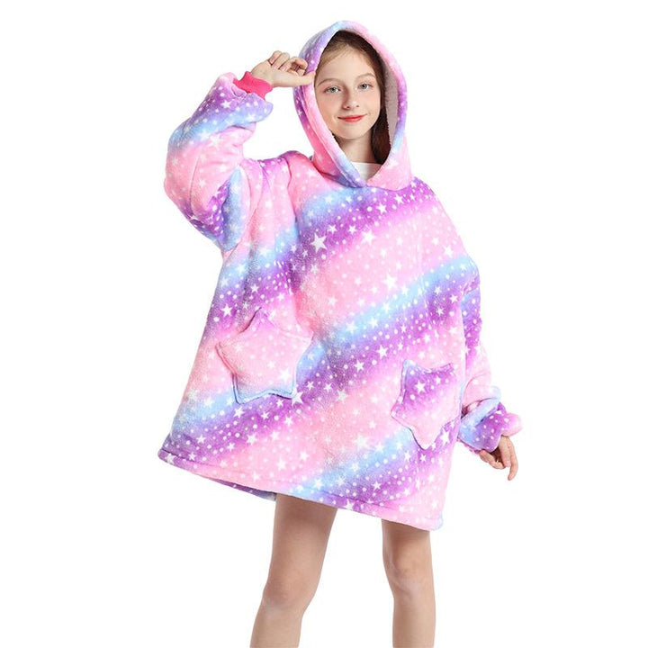 Kid Boy Girl Blanket Winter Warm Pajamas Sweater - MomyMall