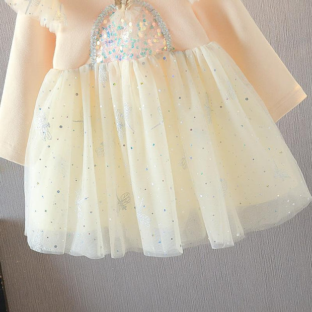 Girl Boutique Autumn Princess Fluffy Dress - MomyMall