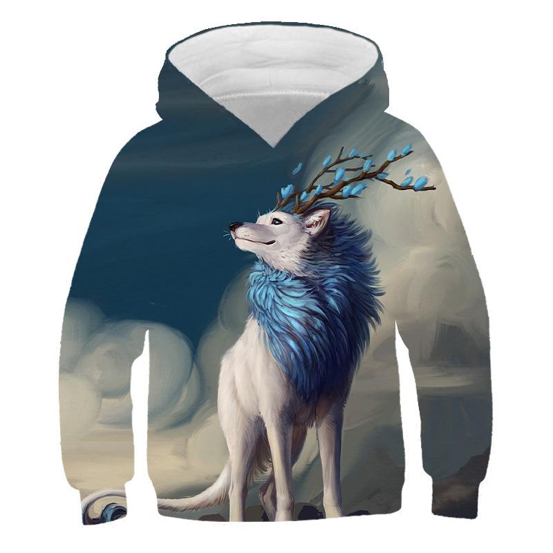 Children Kid 3D Printed Animal Hoodie - MomyMall