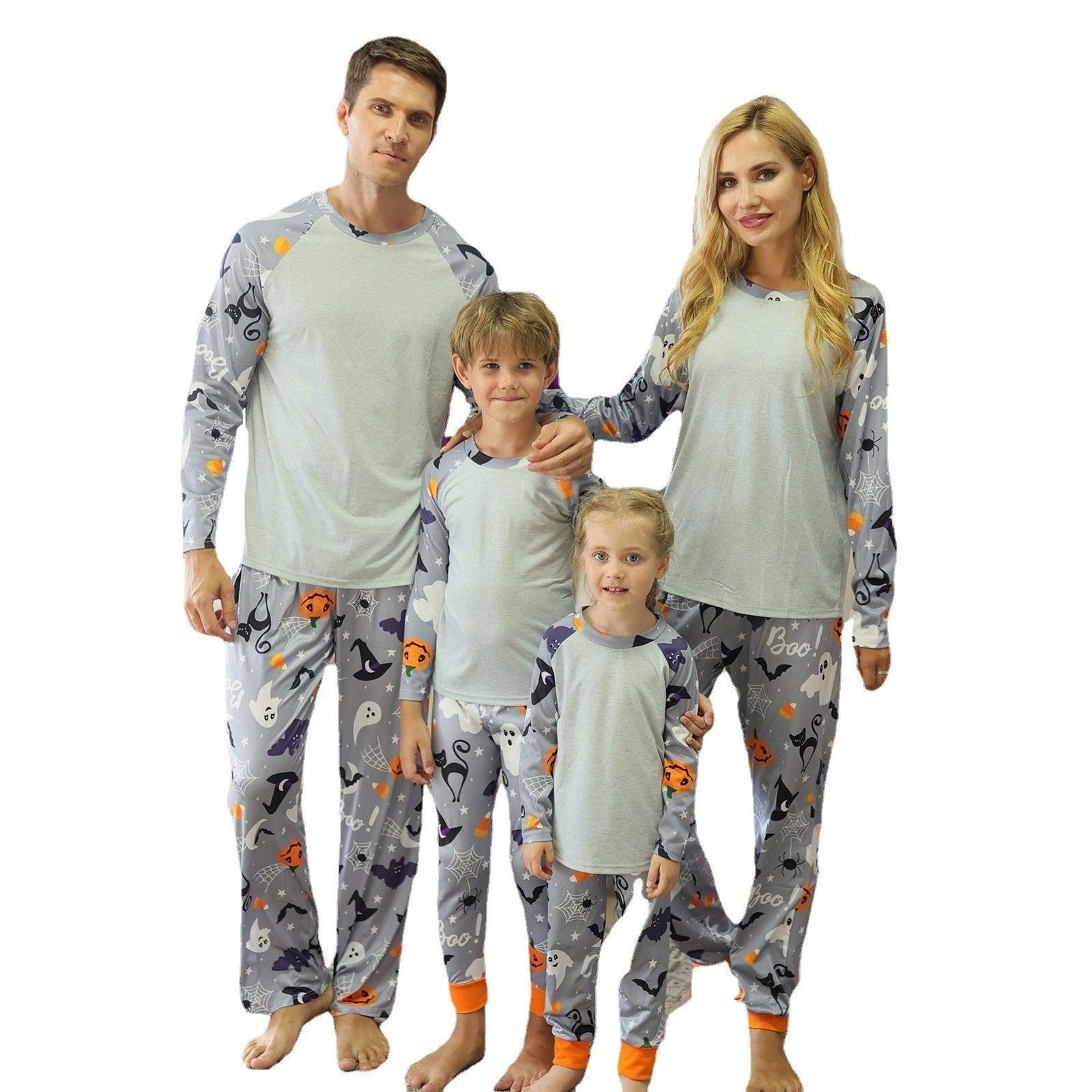 Family Matching Parent-child Outfit Pumpkin Halloween Pajamas