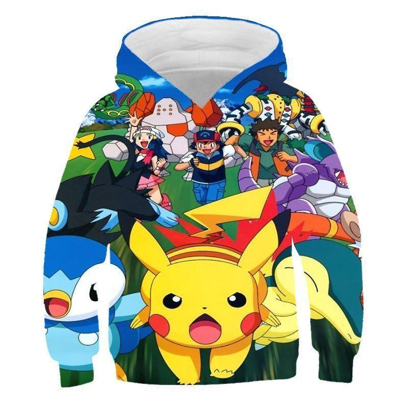 Children Kid Pikachu 3D Print Casual Hoodie