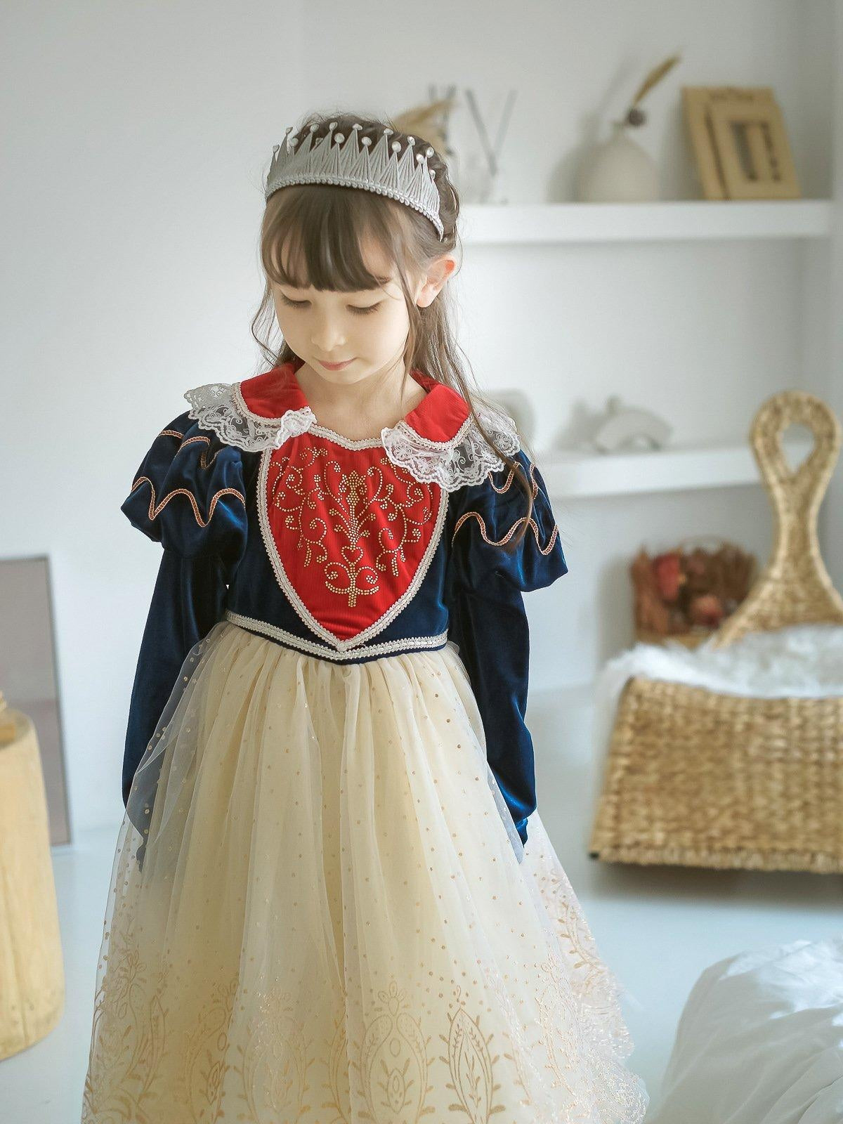 Snow White Dress Baby Kid Girl Snow Christmas Princess Dress