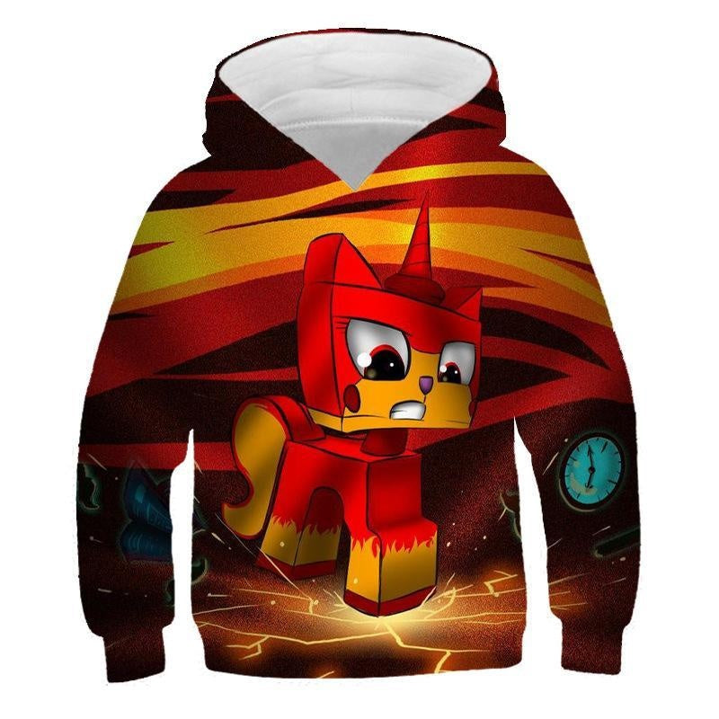 Children Kid 3D Cartoon Print Casual Pullover Hoodie - MomyMall