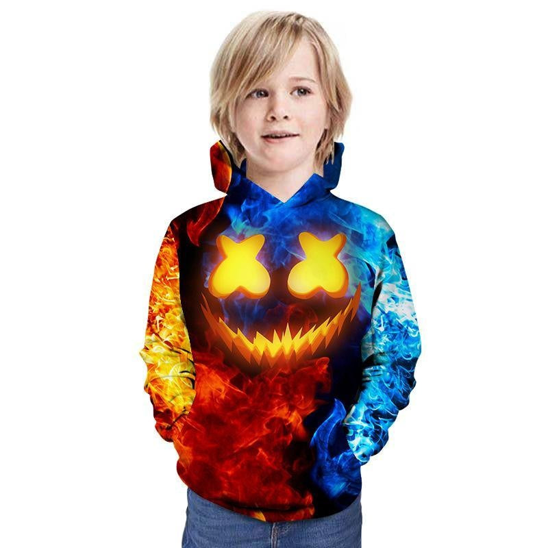 Children Kid 3D Print Halloween Pattern Hoodie