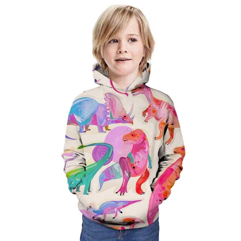 Children Kid 3D Printed Dinosaur Pattern Hoodie - MomyMall Type4 / 3-4 Years