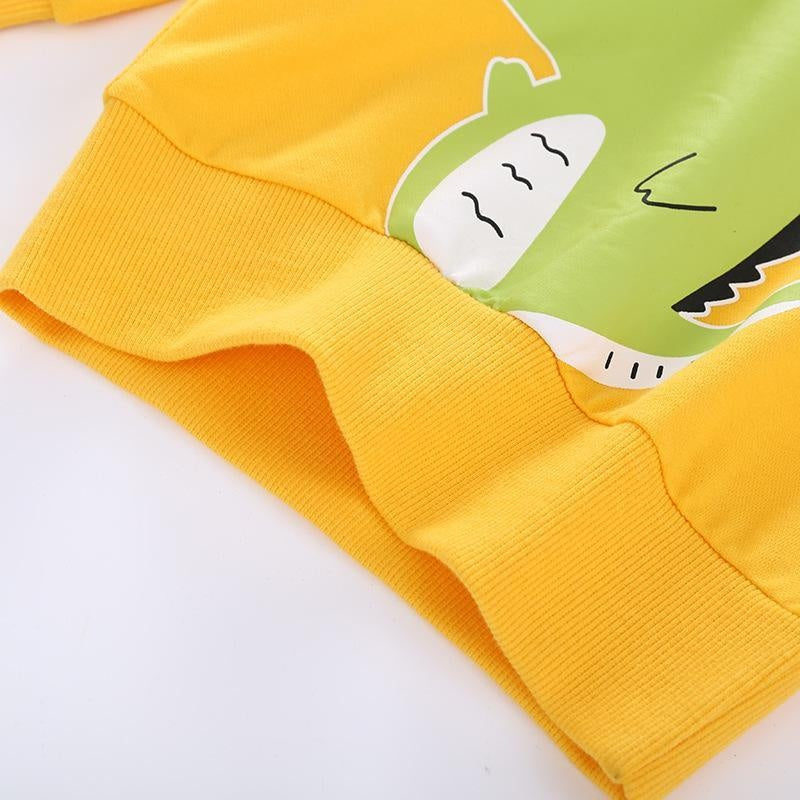 Boy Cartoon Spring Autumn Cartoon Sweatshirt