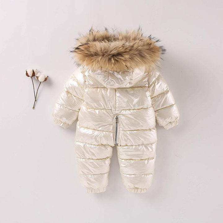 Baby Cotton-padded Jacke Jumpsuit Infants Thickened Romper