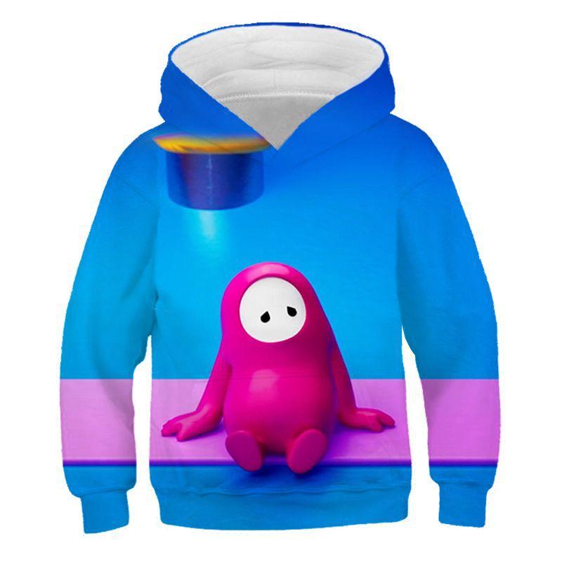 Kids Fall Guys Ultimate Knockout Long Sleeve Hoodie Pullover - MomyMall