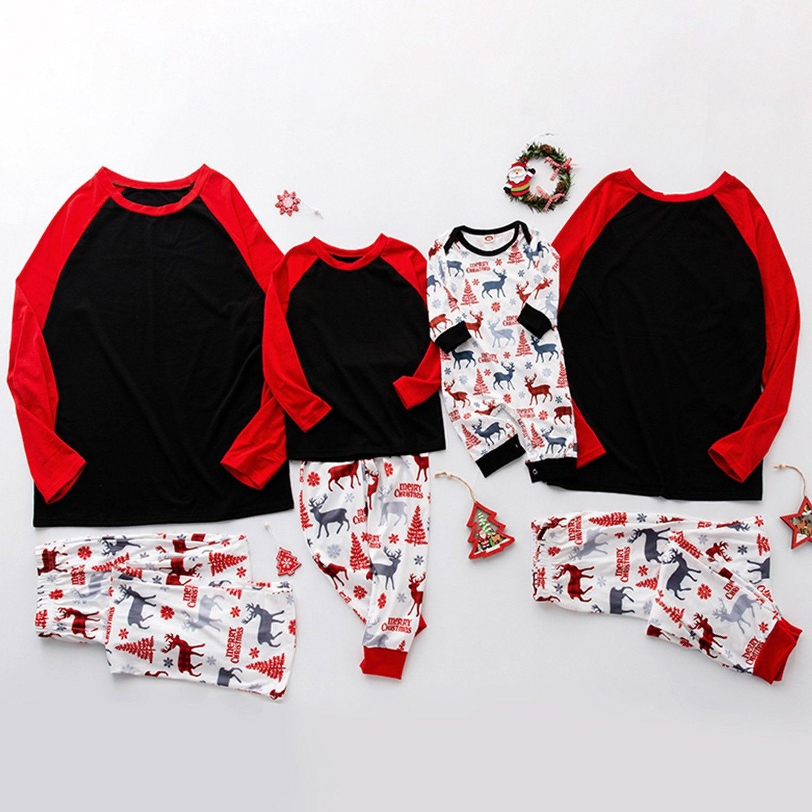 Christmas Family Matching Parent-child Pajamas Suits Set - MomyMall