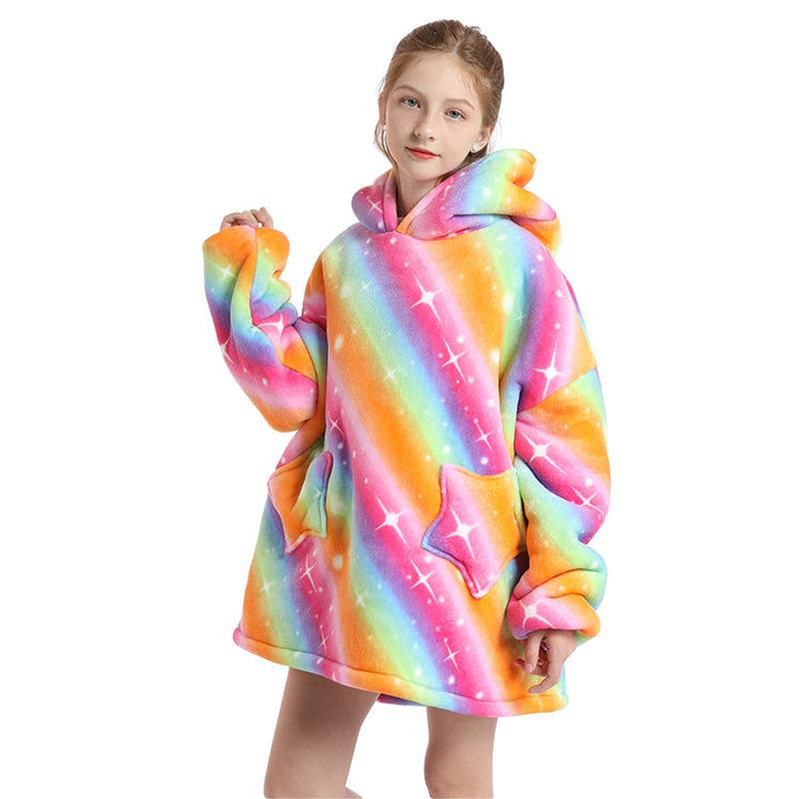 Kid Boy Girl Blanket Winter Warm Pajamas Sweater - MomyMall Type3 / 2-3 Years
