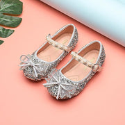 Girl Sequin Princess Water Drill Bow Soft Sole Single Shoes