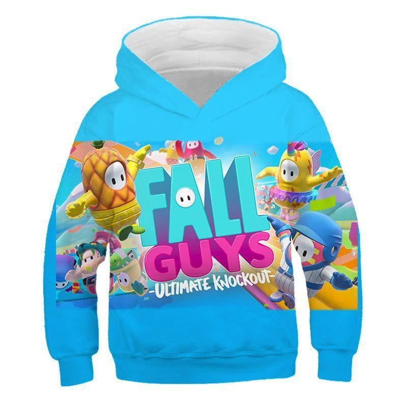 Kids Fall Guys Ultimate Knockout Long Sleeve Hoodie Pullover - MomyMall Type5 / 2-3 Years