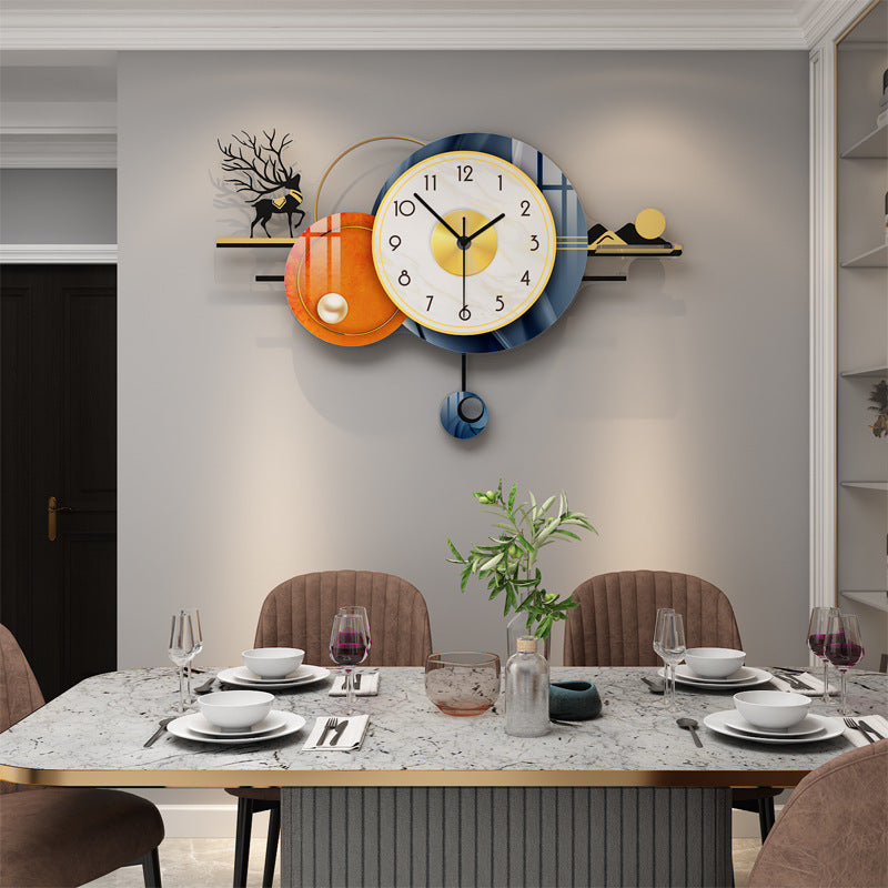 Light Luxury Decoration Wall Clock  Clock  - Home office restaurant Creative wall Clock