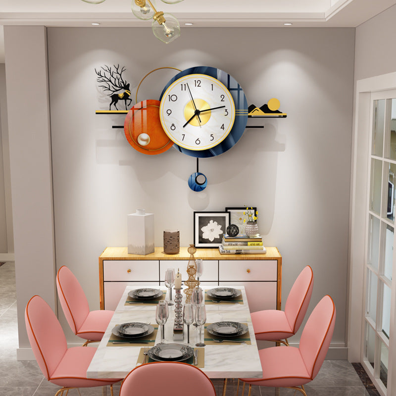 Light Luxury Decoration Wall Clock  Clock  - Home office restaurant Creative wall Clock