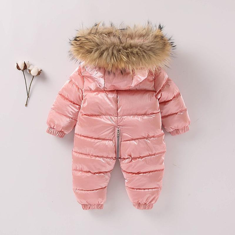 Baby Cotton-padded Jacke Jumpsuit Infants Thickened Romper