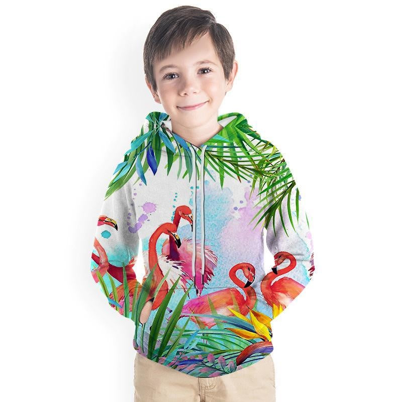 Kids Boy 3D Animal Print Casual Hoodie