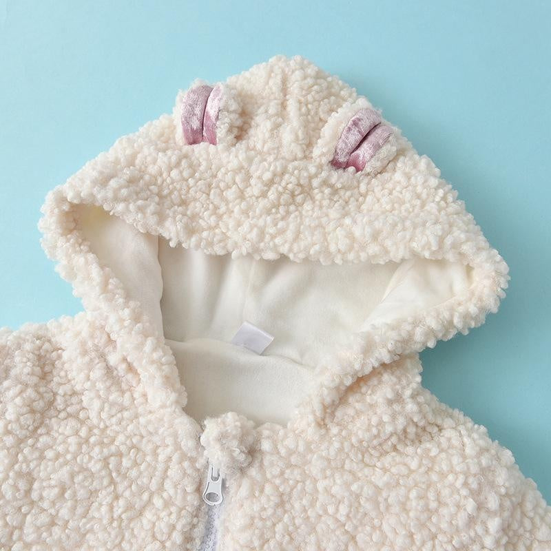 Autumn Winter Newborn Baby Thick Lamb Wool Coats