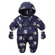 Newborn Baby Cotton-padded Winter Warm Thicken Jumpsuit Romper