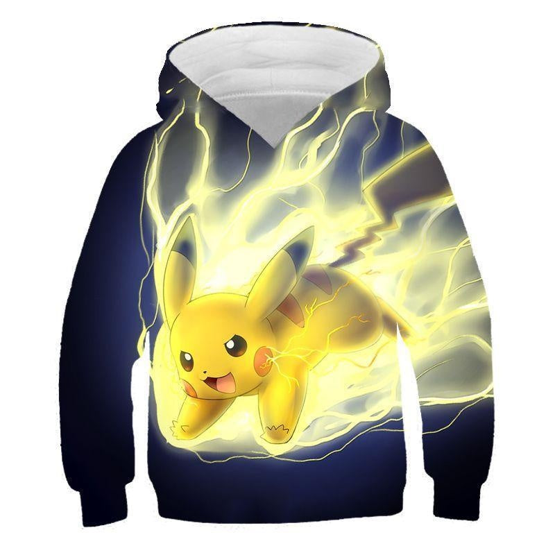 Children Kid Pikachu 3D Print Casual Hoodie