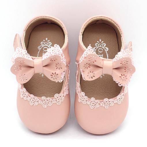 Baby Girl Bow Tie Toddlers with Soft Soles Shoes - MomyMall Pink / US5.5/EU21/UK4.5Toddle