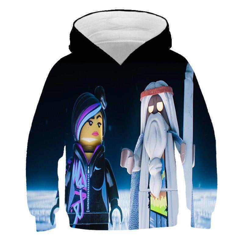 Kids 3D Print Cartoon Loose Long Sleeves Hoodie - MomyMall Type2 / 2-3 Years