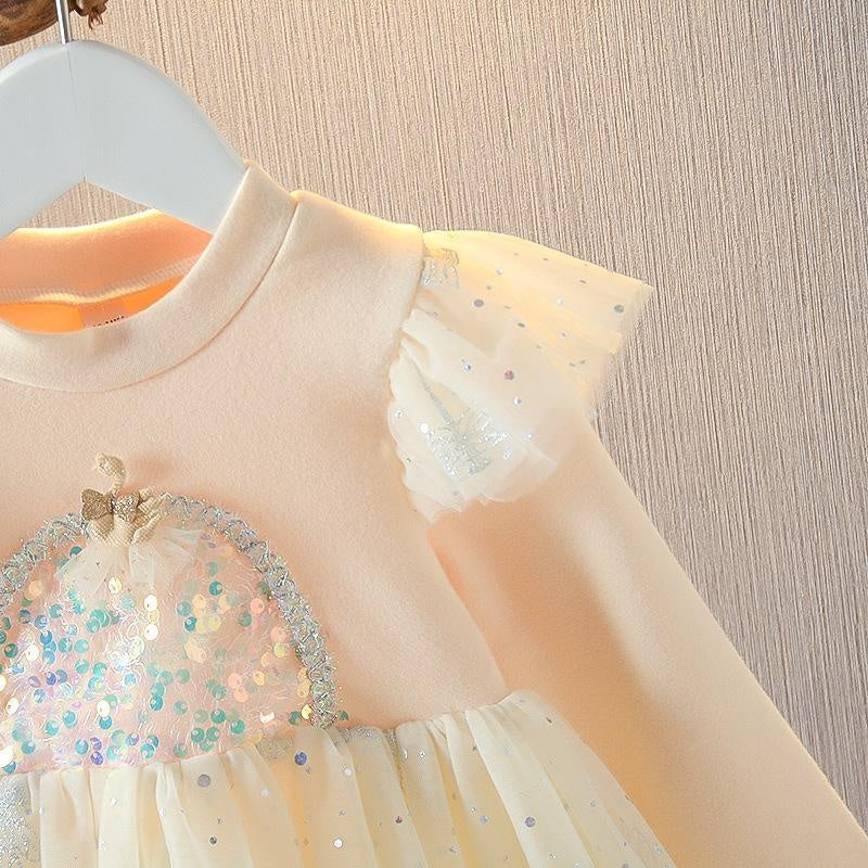 Girl Boutique Autumn Princess Fluffy Dress - MomyMall