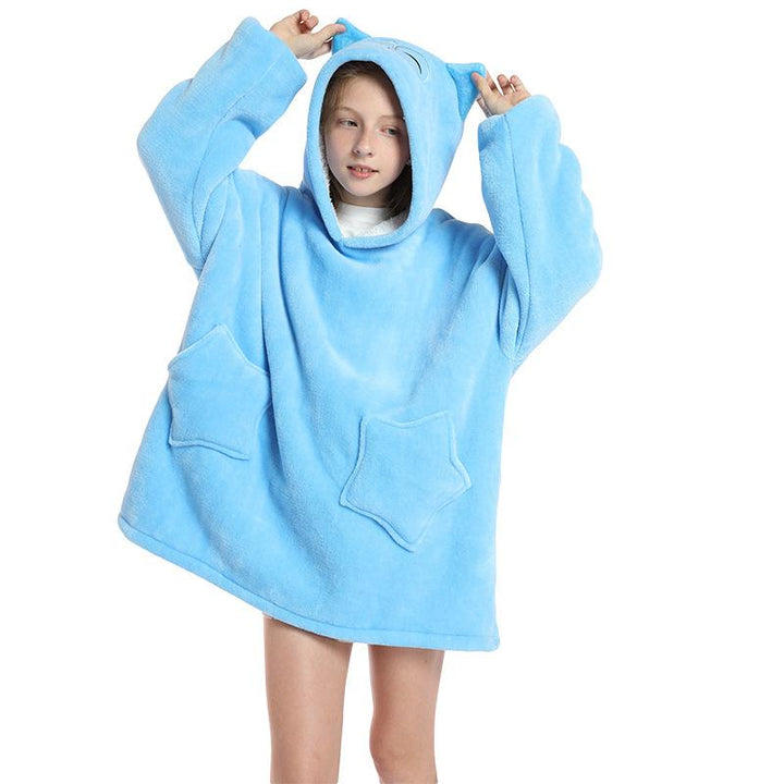 Kid Boy Girl Blanket Winter Warm Pajamas Sweater - MomyMall Type6 / 2-3 Years
