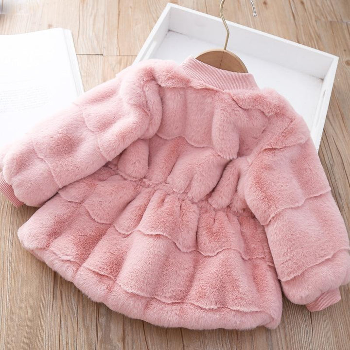 Winter New Girls Fashion Imitation Mink Fur Coat - MomyMall