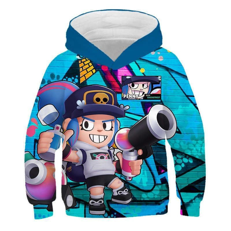 Children Kid Teens 3D Wilderness Brawl Fighting Crew Neck Hoodie - MomyMall