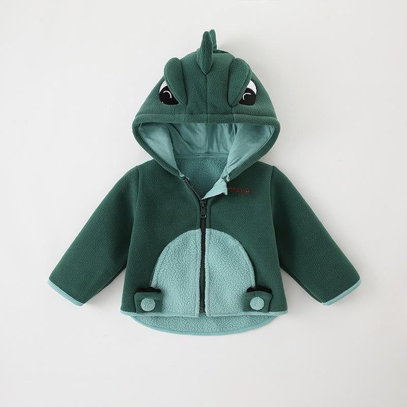 Baby Kid Boy Girl Plus Fleece Hooded Coats Top - MomyMall Type1 / 3-6 Months