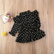 Toddler Kid Girl Ruffle Swing Dress Polka Dots Party Dresses 1-7Y - MomyMall