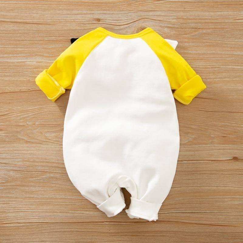 Nouvelle arrivée automne et printemps bébé barboteuse adorable vache épissure combinaison