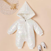 New Autumn and Winter Baby Rompers Stylish Solid Windproof Hooded Colorful Jumpsuit - MomyMall